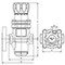 Réducteur de pression Type 1540E série PRV25/2S acier action directe bride EN1092-1